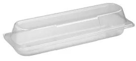 12" Plastic Baguette Hinged Wedges