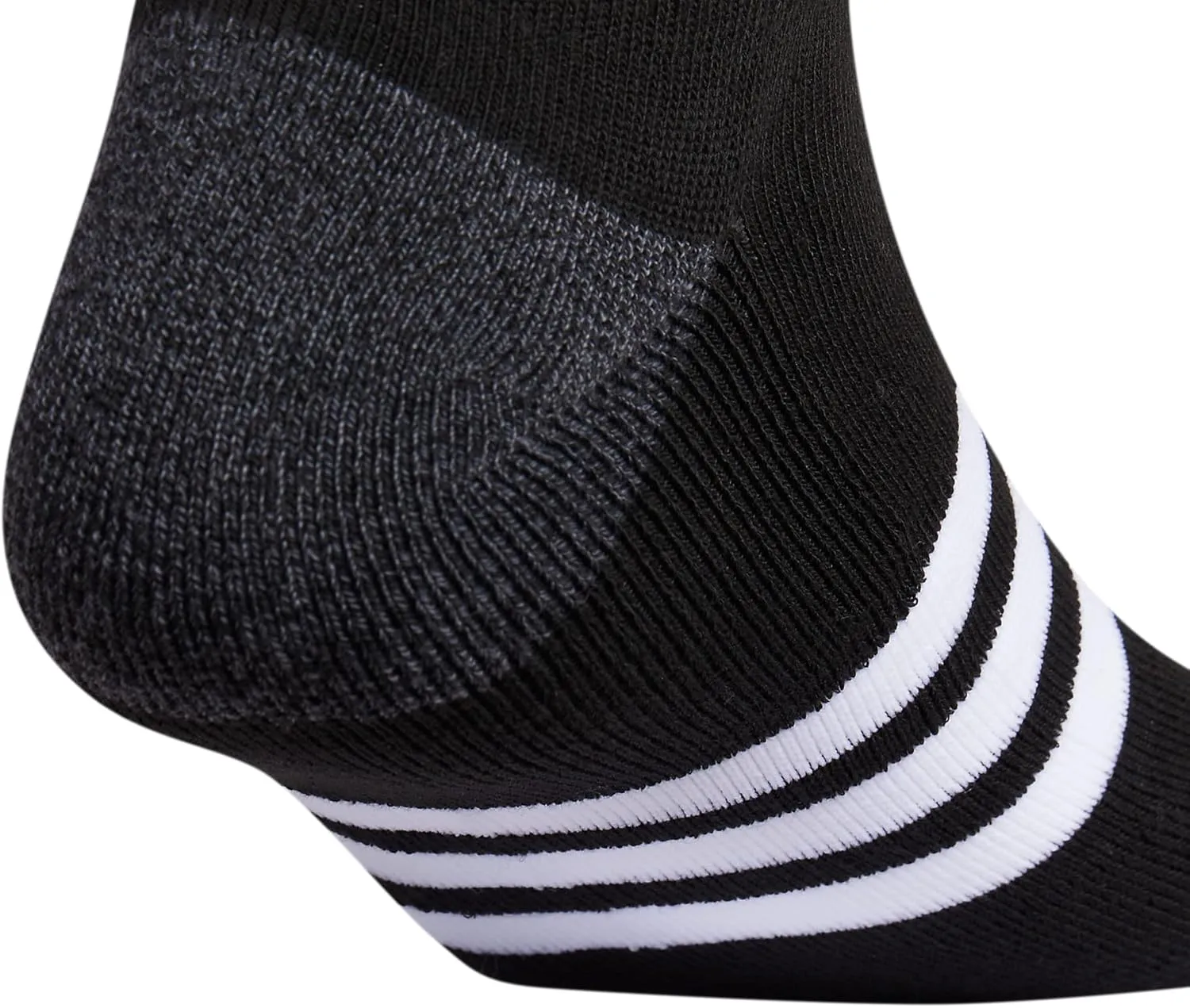 adidas Men's 3-Stripe No Show Socks with Arch Compression for a Secure Fit (3-Pair)