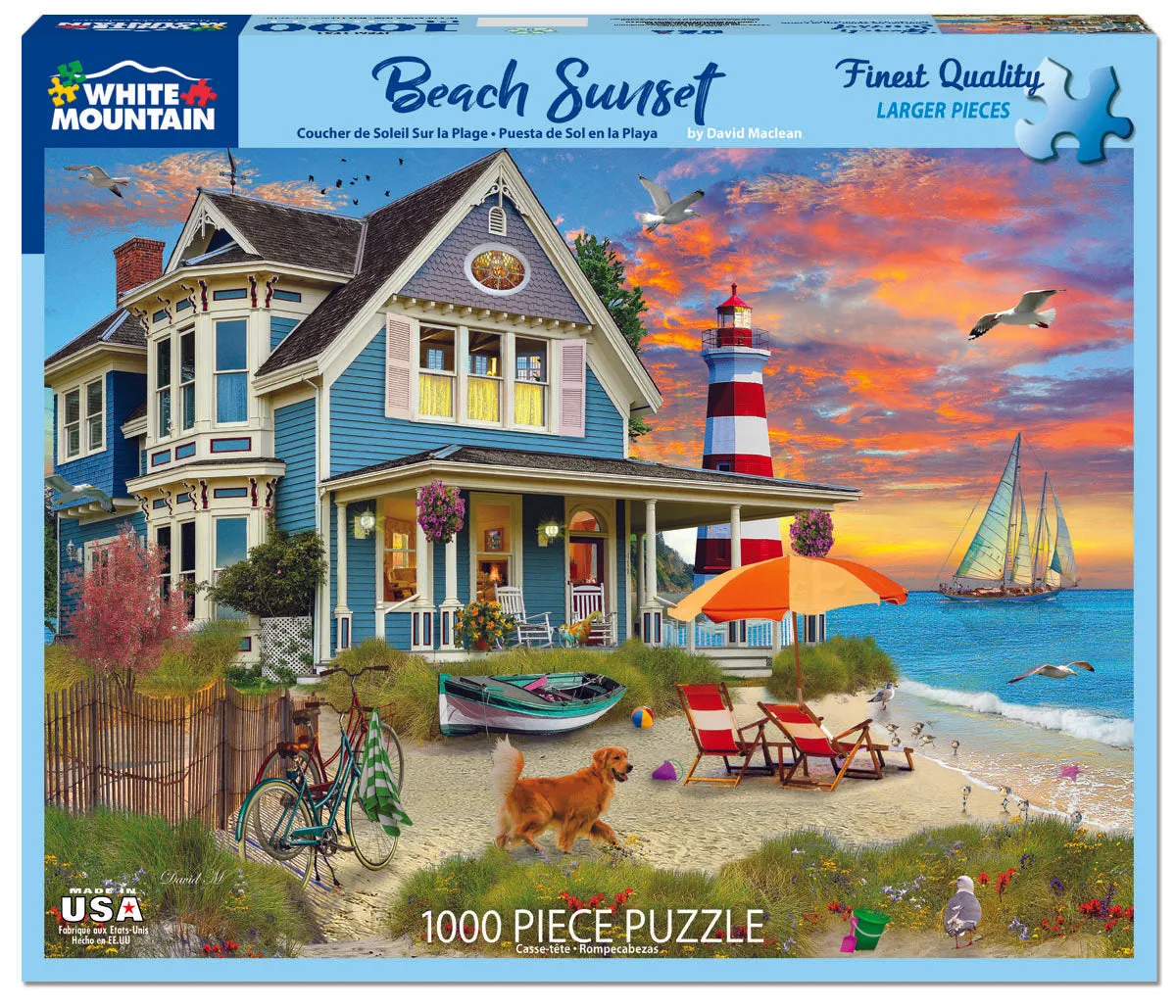 Beach Sunset (1731pz) - 1000 Piece Jigsaw Puzzle
