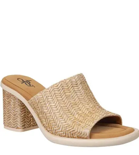 BRAVURA SLIP ON HEELED SANDAL
