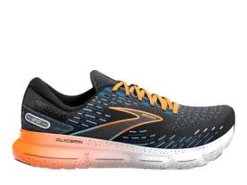Optimized Title: Mens Brooks Glycerin 20 Running Shoe in Black, Classic Blue, and Orange