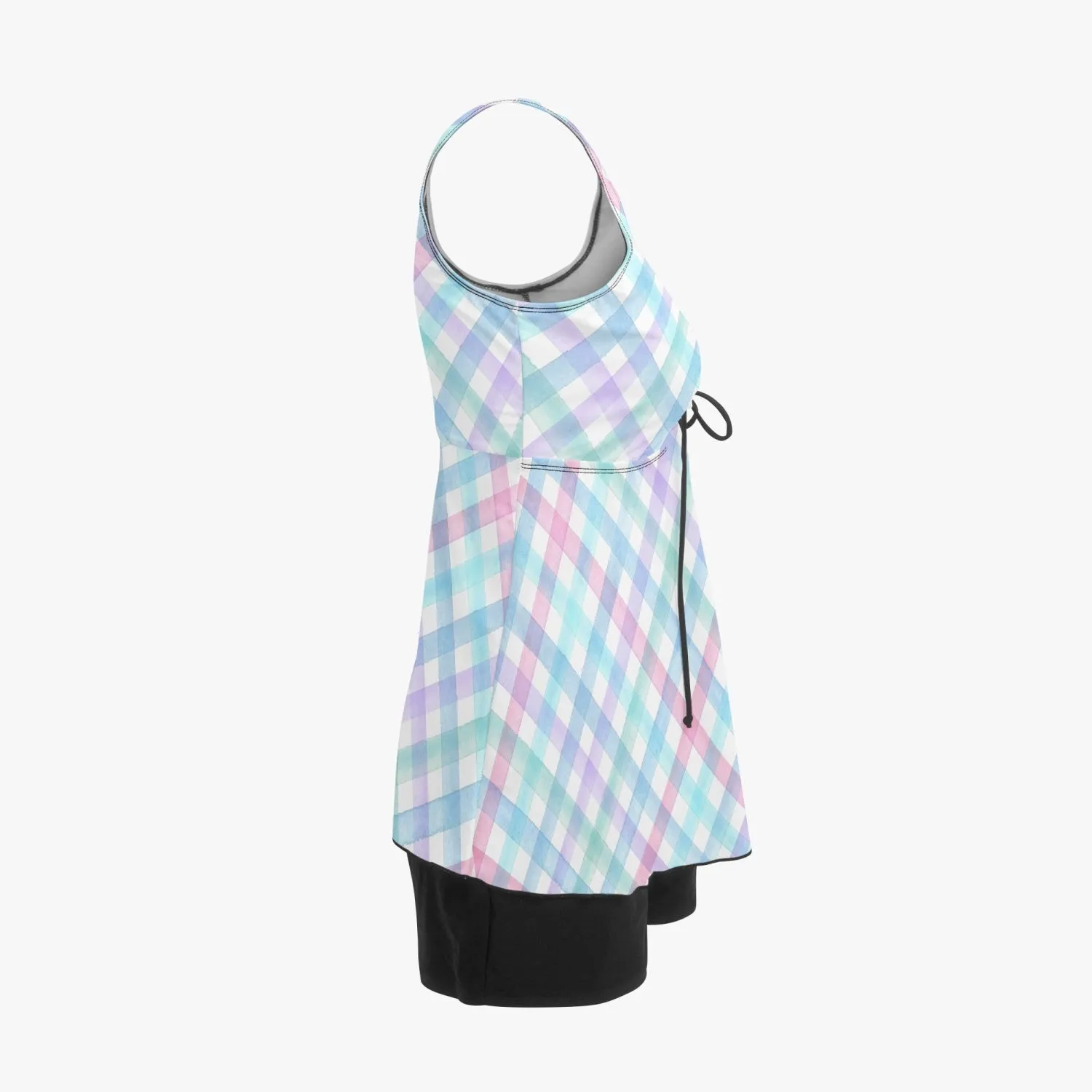 Checkered Chic | Women's Two-Piece Swimsuit