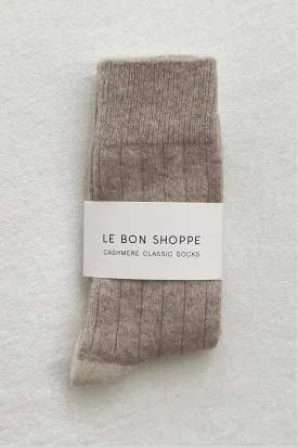 Classic Cashmere Socks | Fawn