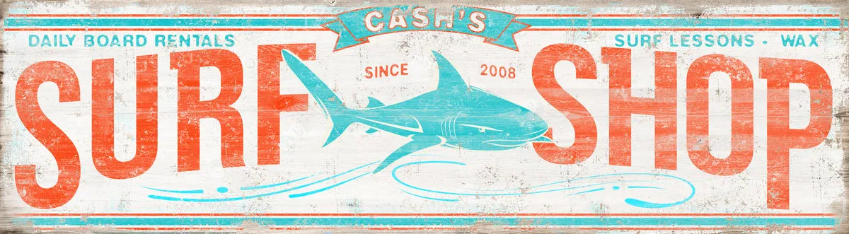 Coastal Decor - Surfer Boy Room Ideas with Surf Shark Decor