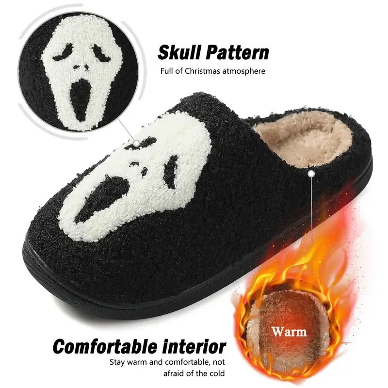 Comfy Halloween bedroom house slippers