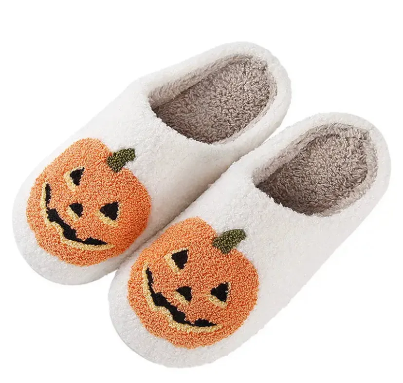 Comfy Halloween bedroom house slippers