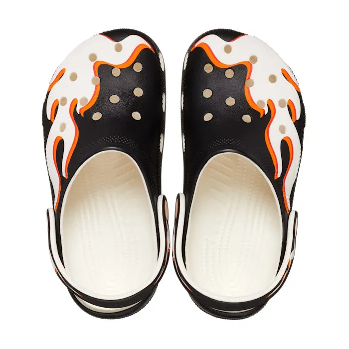 Crocs Kids - Youths Classic Clog K Glow Flames Sandals