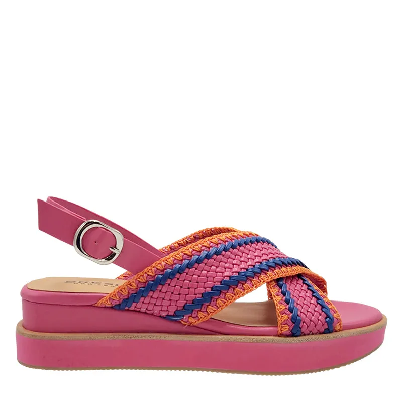DRUM - FUSCHIA MULTI LEATHER