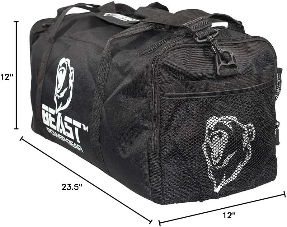 Duffle Gym Bag for Men & Women ?C Large Duffel Athletic Gym Boxing Bag with Shoes Compartment, Wet Pocket ?C Fitness,Workout,MMA,BJJ,Jiu Jitsu Gym Bag