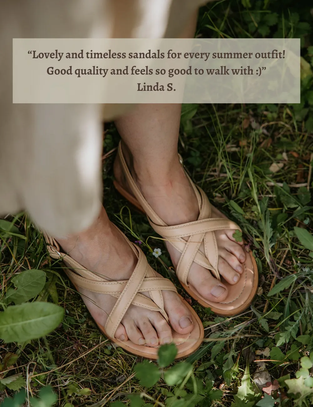 Ella Sandal - Tea Stain