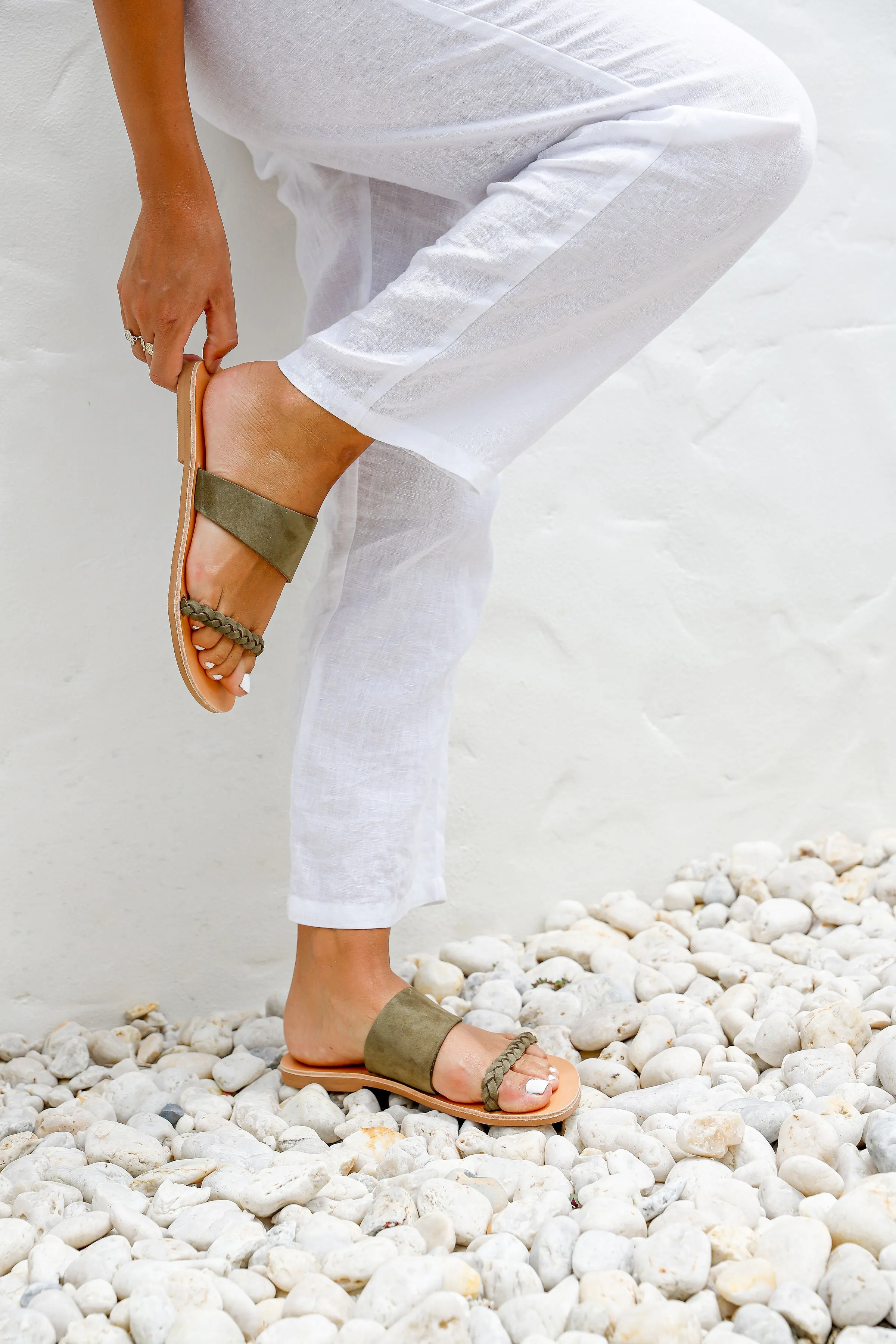 Iris Khaki Sandals 42