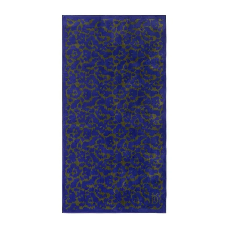 Jaguar Indigo Beach Towel by Yves Delorme