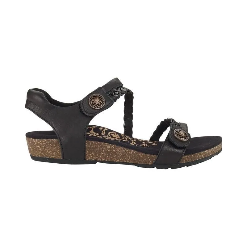 Jillian Braided Quarter Strap Black
