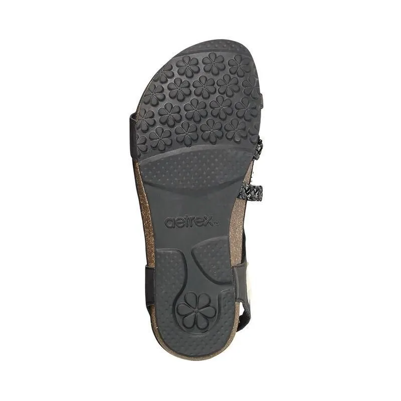 Jillian Braided Quarter Strap Black