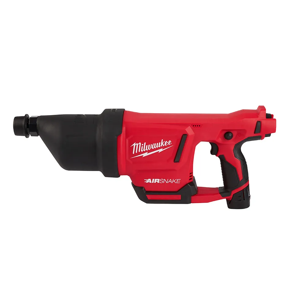 Milwaukee M12 Airsnake Drain Cleaning Air Gun Kit-B