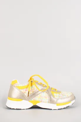Misbehave Metallic Round Toe Lace Up Sneaker