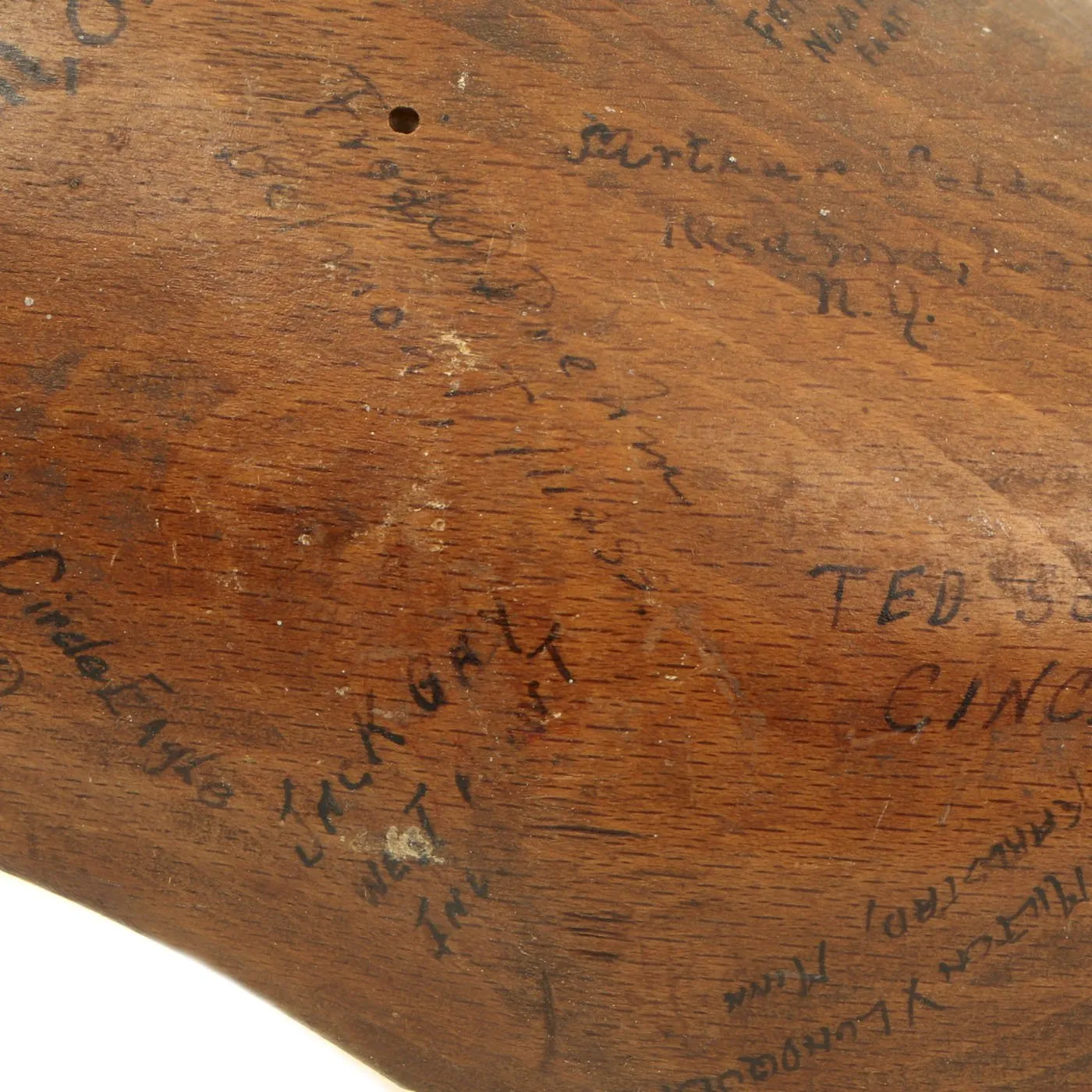 Original U.S. WWII American Soldier Signed Dutch Wood Clogs - USGI Bring Back