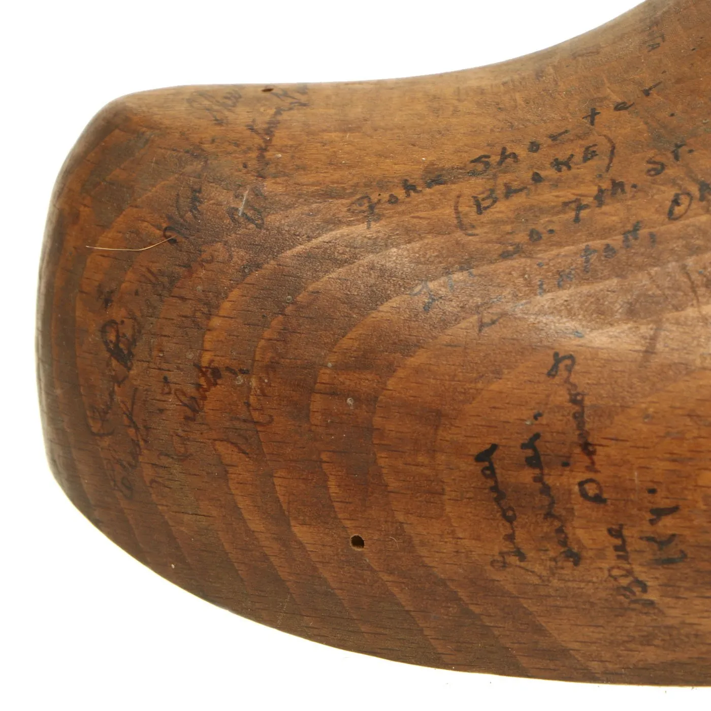 Original U.S. WWII American Soldier Signed Dutch Wood Clogs - USGI Bring Back