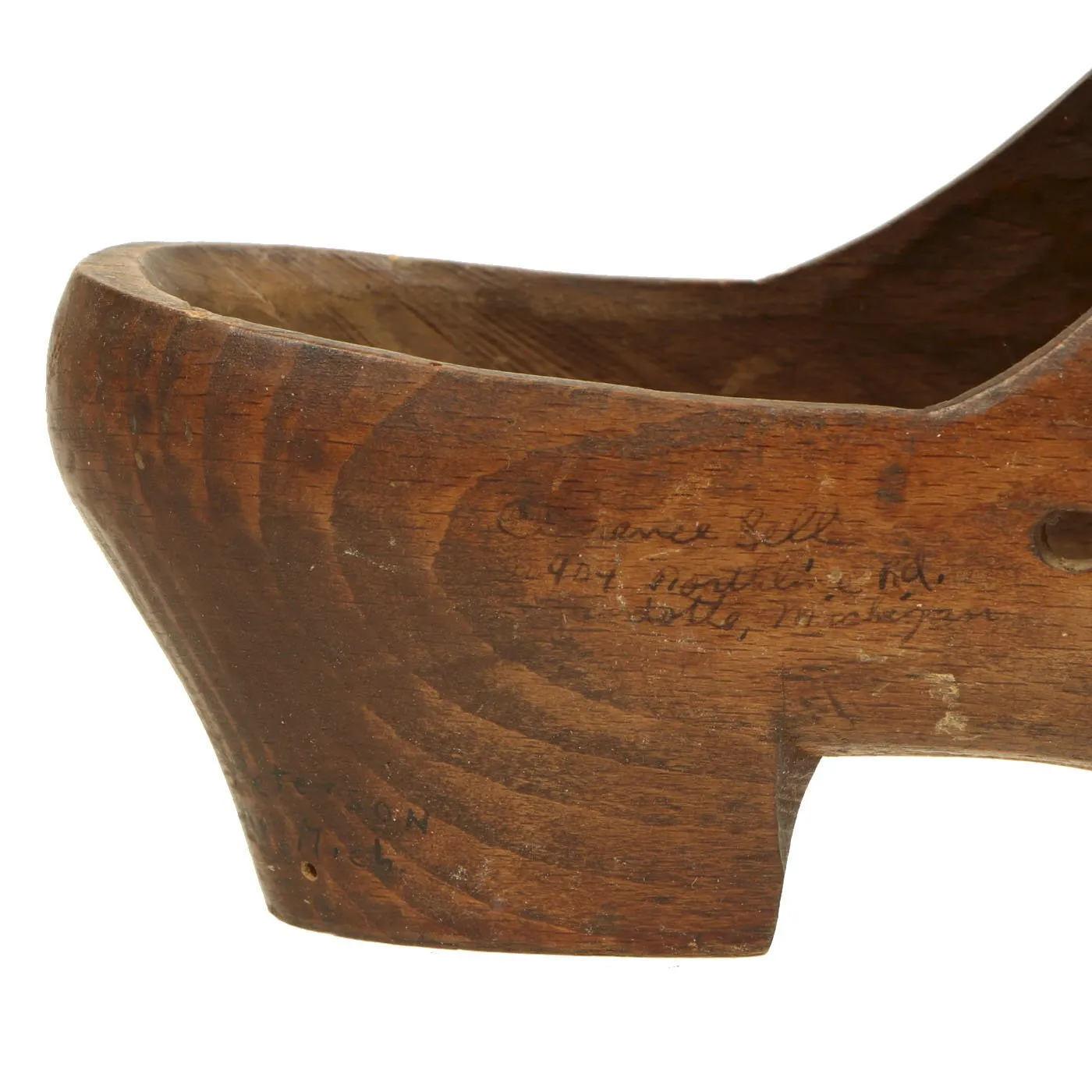 Original U.S. WWII American Soldier Signed Dutch Wood Clogs - USGI Bring Back