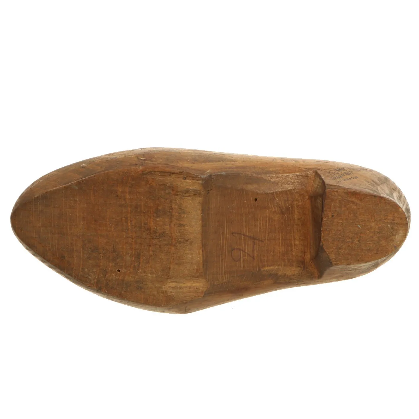Original U.S. WWII American Soldier Signed Dutch Wood Clogs - USGI Bring Back