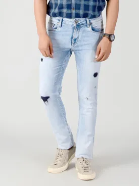 Parsian Blue Washed Slim Fit Jeans | JadeBlue