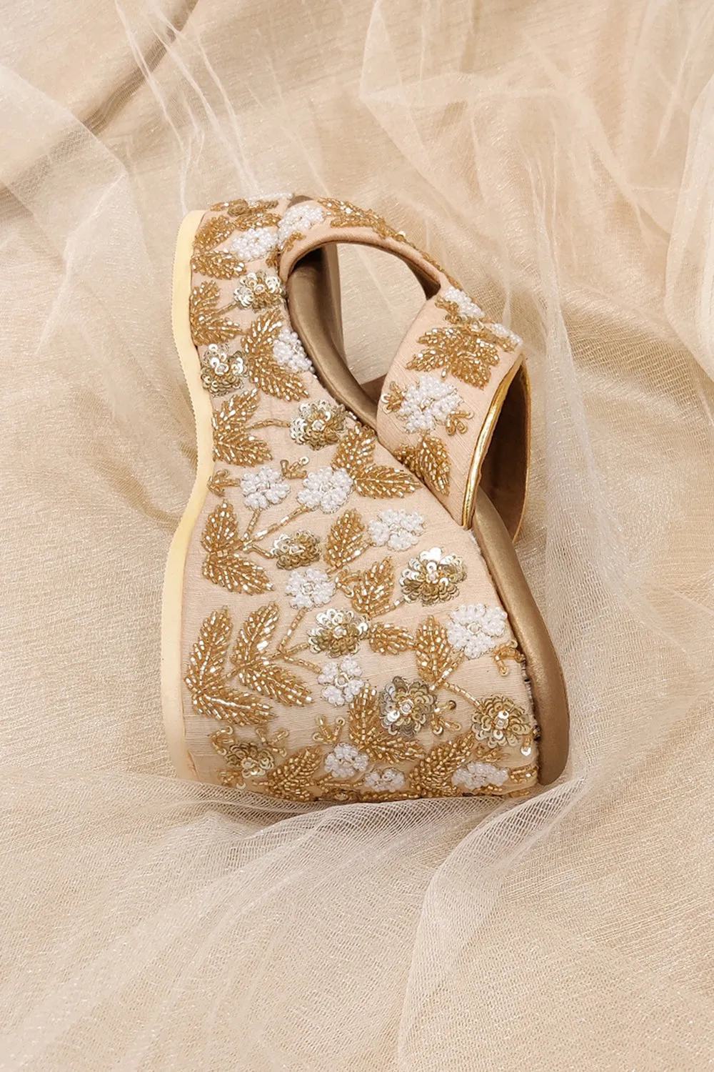 Poly Silk Gold Wedges