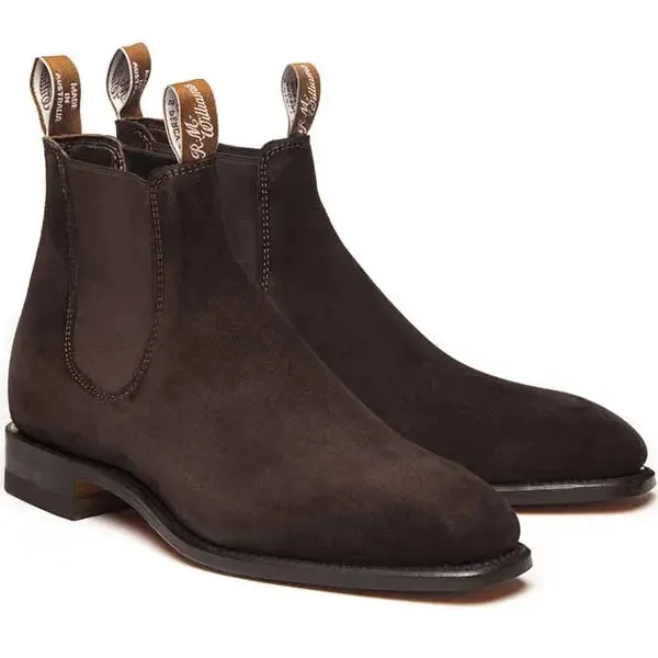 RM WILLIAMS Comfort Craftsman Boots - Men's - Chocolate Suede