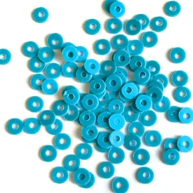 Sequins - Flat- Circle - 4mm - Aqua Blue (S223)