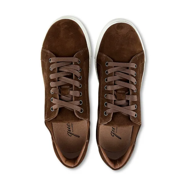 Sneakers Vibram in camoscio cuoio