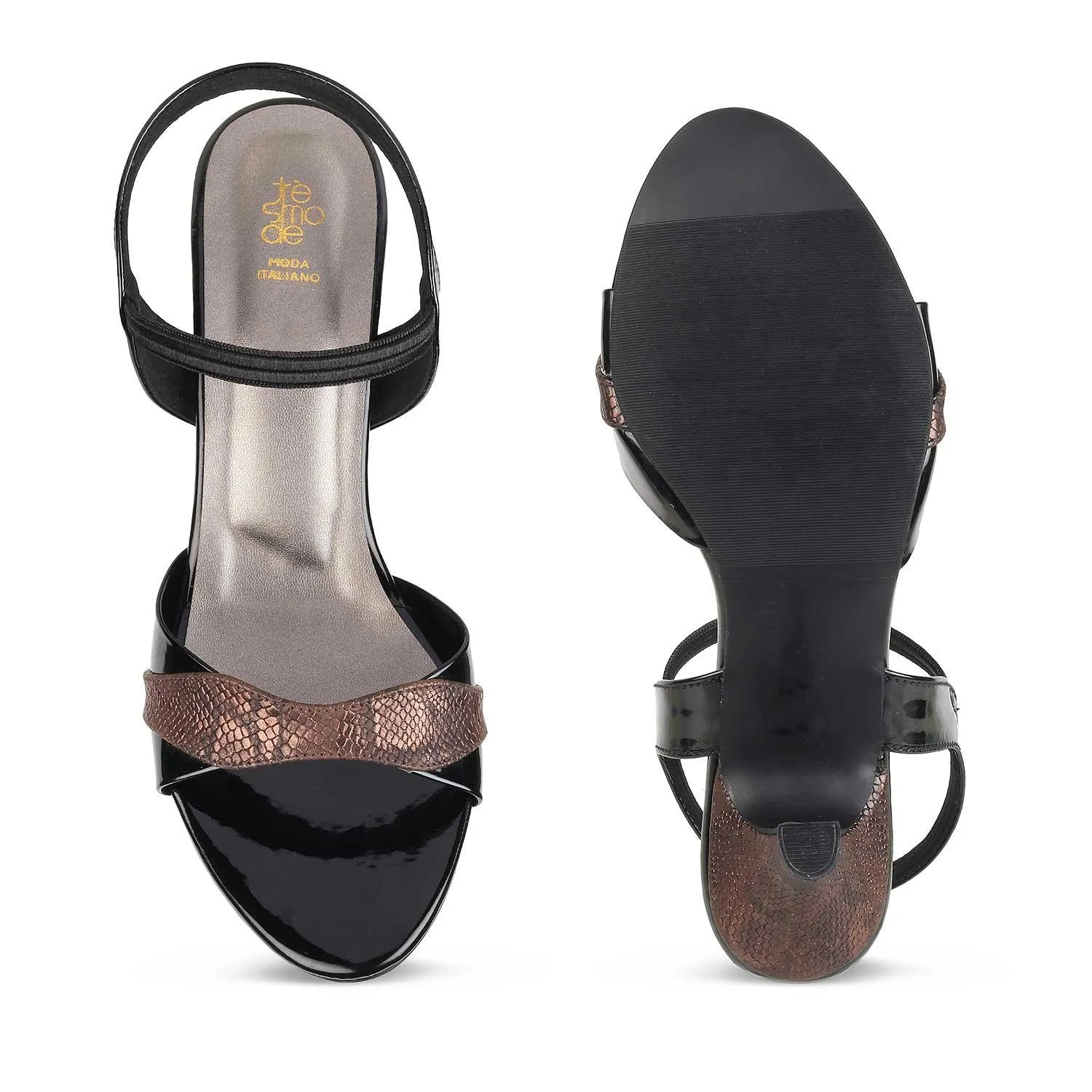 The Mainz Bronze Women's Dress Heel Sandals Tresmode
